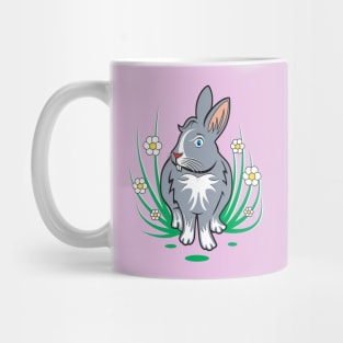 Bunny and Flowers Mug